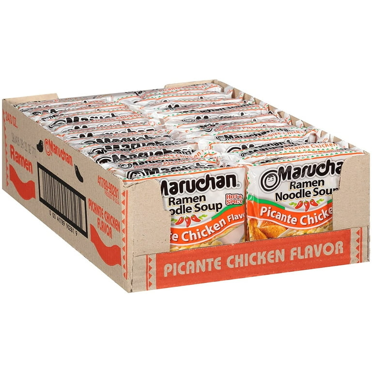 Maruchan Instant Noodle Soup, Spicy Picante Chicken Flavor, 3.0 Oz