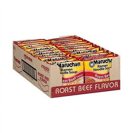 Maruchan Ramen Roast Beef, 3 Ounce (Pack of 24)