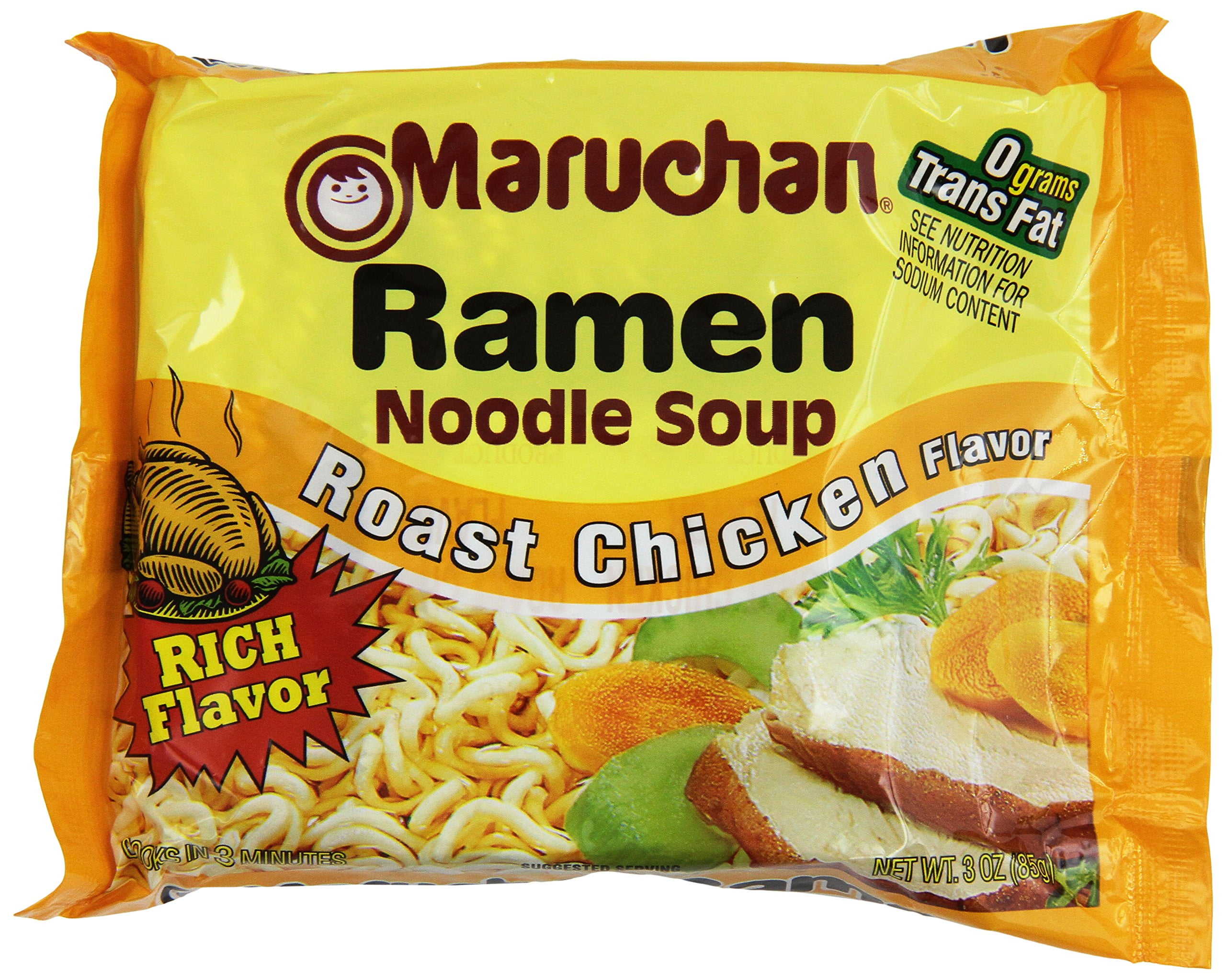 Maruchan Ramen Roast Chicken, ZS23 3.0 Oz, Pack of 24 - Walmart.com