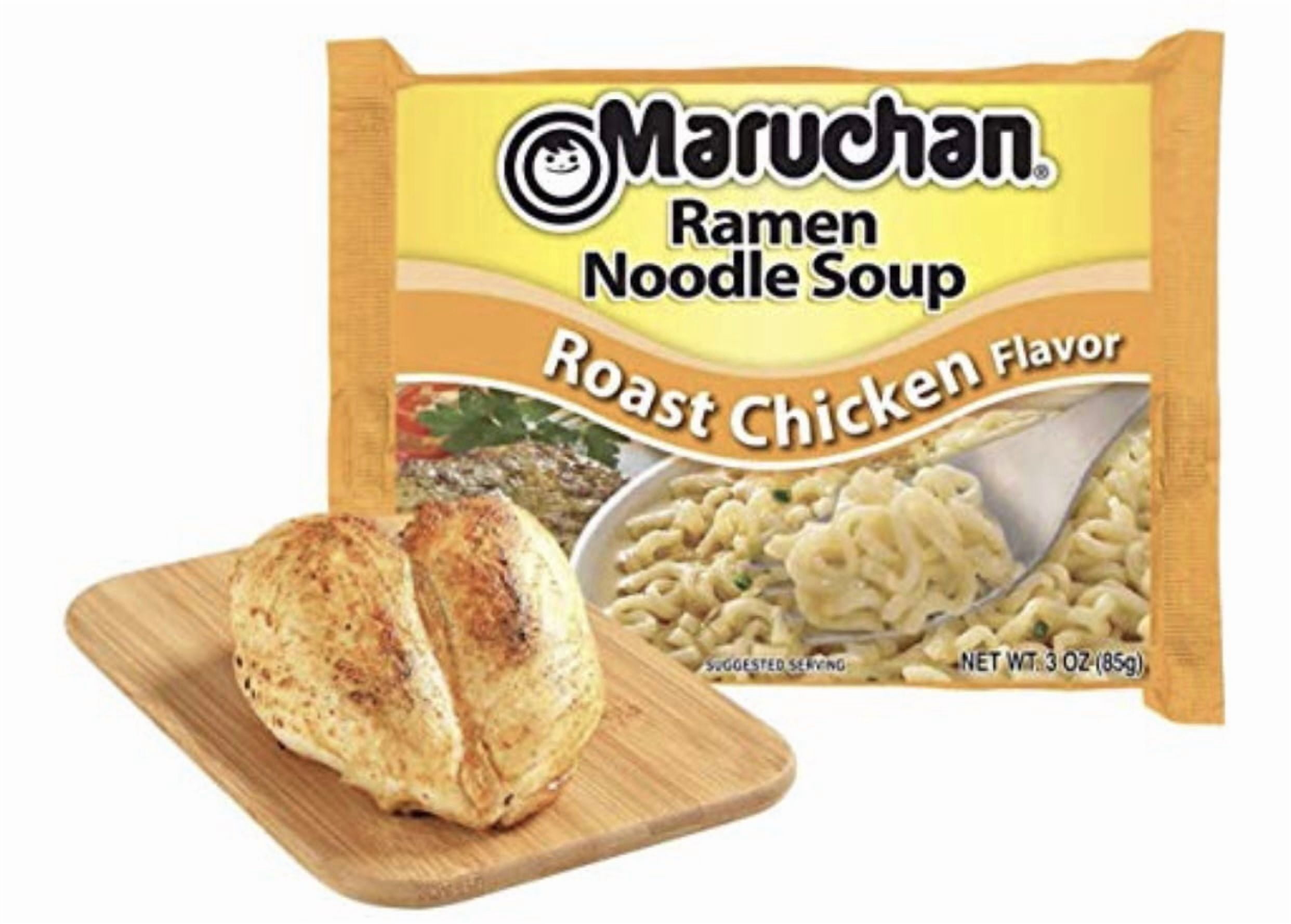 Maruchan Roasted Chicken Ramen Noodle Soup, (3 oz) 12 Count