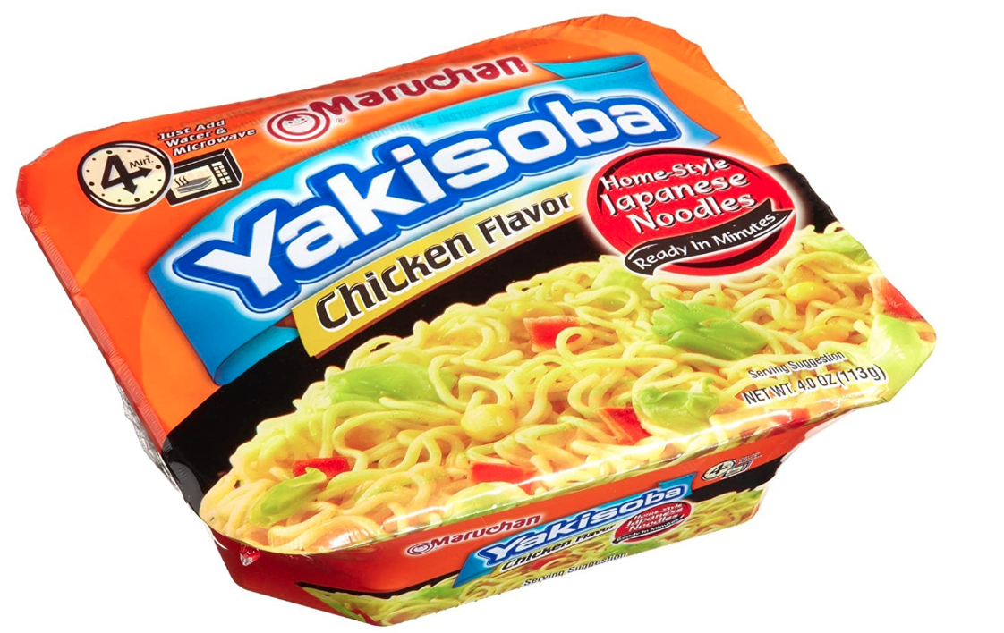 Maruchan Yakisoba Chicken 4 Ounce Microwavable (Pack of 16