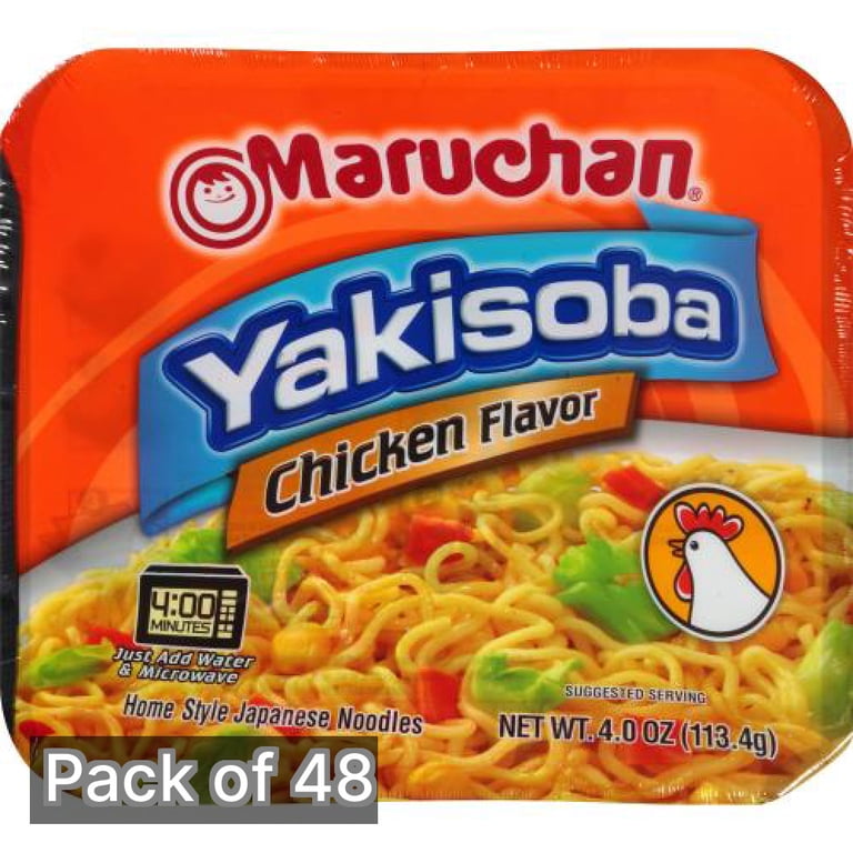 maruko  Maruchan Yakisoba Chicken Flavor Noodles 4 oz (Pack of 48