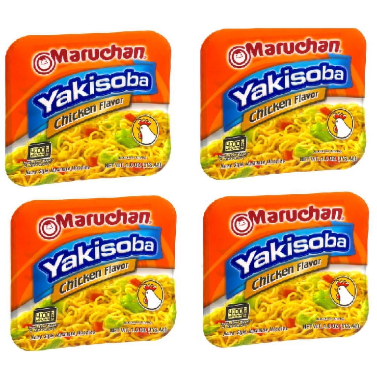 Maruchan Yakisoba Chicken flavor, Japanese Home Style Noodles, 4