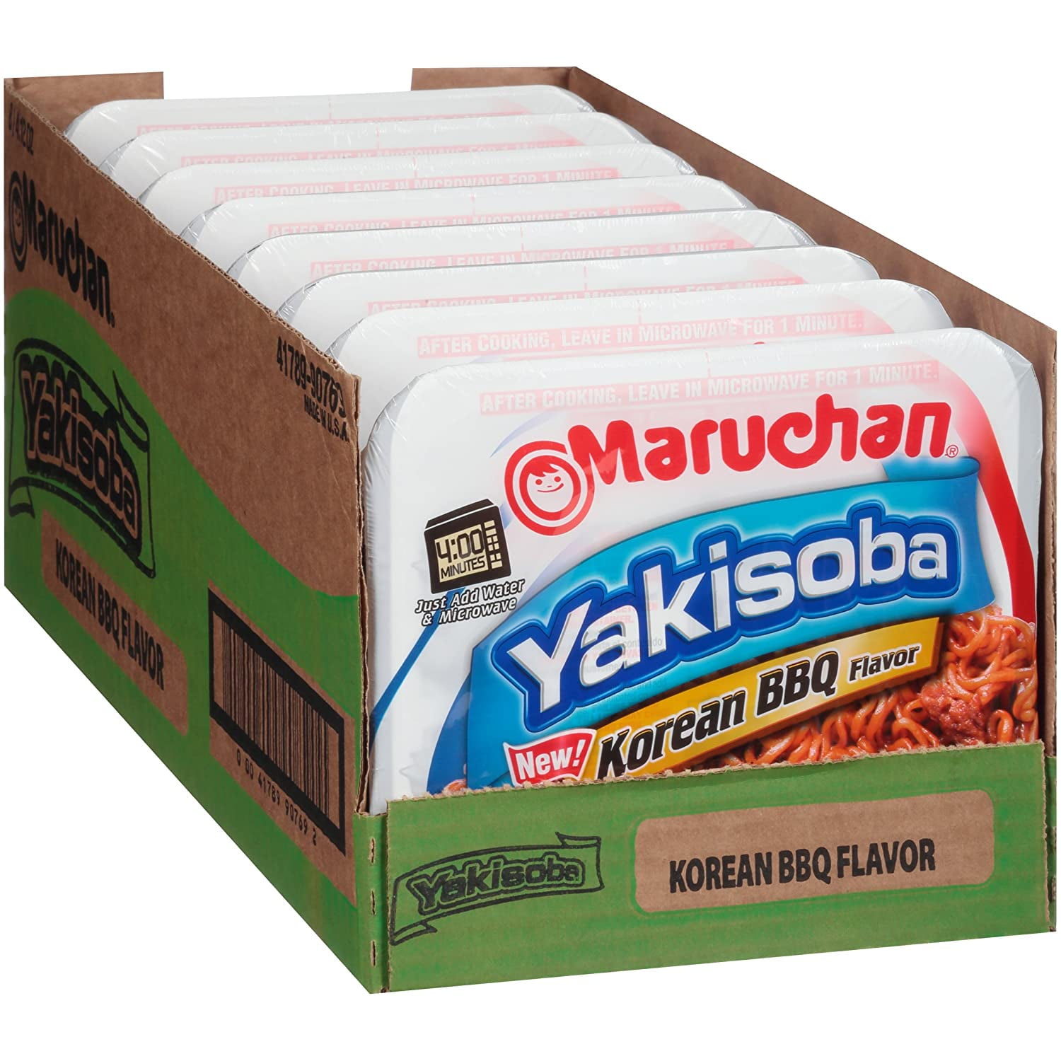 Maruchan Yakisoba Korean BBQ Flavor 4.12 Oz Pack of 8