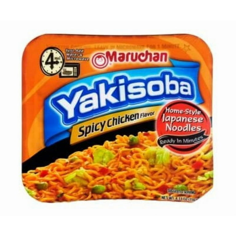 Maruchan Yakisoba Spicy Chicken Ramen Flavored Noodles (Pack of 16