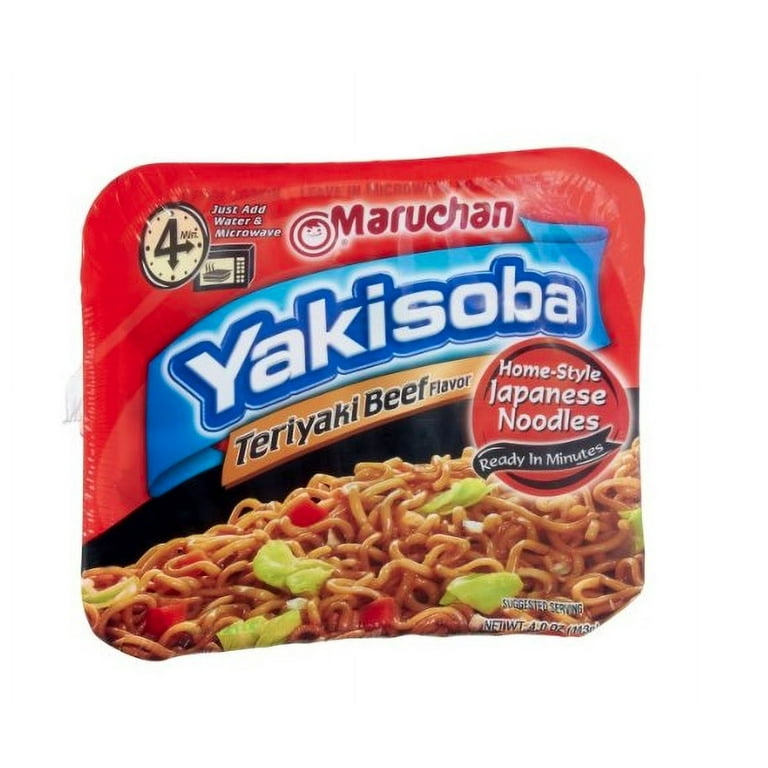 Maruchan Yakisoba Teriyaki Beef 4-ounce Microwavable Containers
