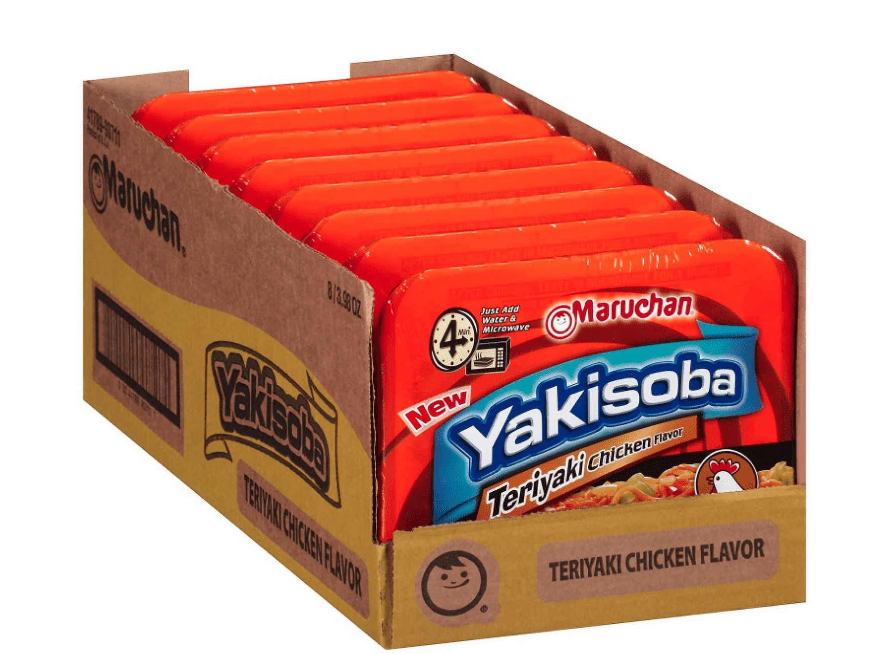 Maruchan Yakisoba Teriyaki Chicken, 3.98 Oz, Pack of 8 - Walmart.com