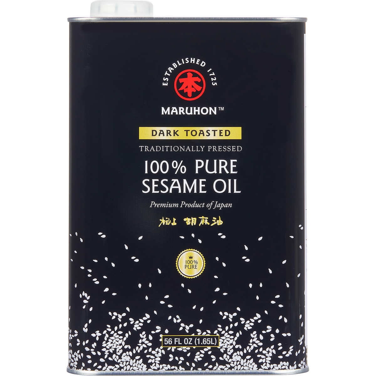 Maruhon 100 Pure Sesame Oil, Dark Toasted, 56 Fluid Ounce