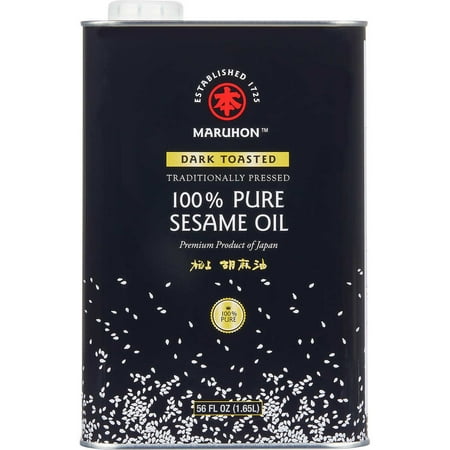 Maruhon 100% Pure Sesame Oil, Dark Toasted, 56 Fluid Ounce