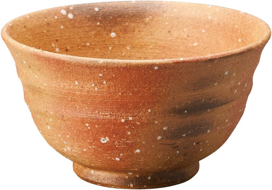 Marui Pottery Shigaraki Ware 34566 Hechimon Rice Bowl, Diameter Approx