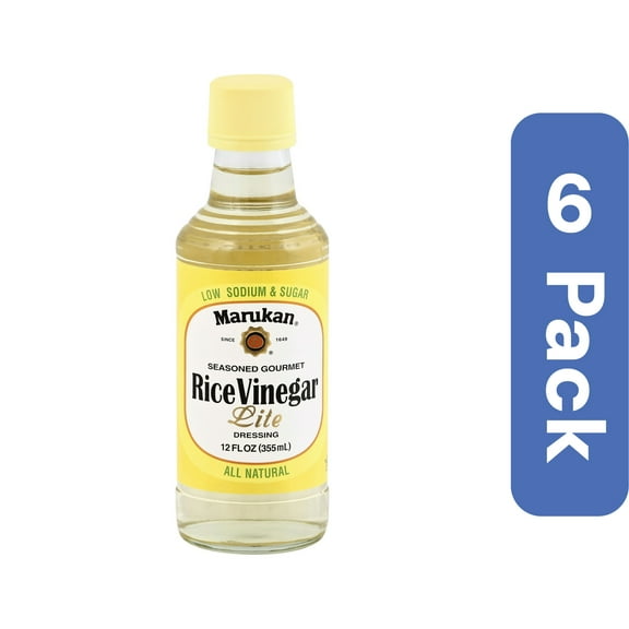 Marukan Lite Rice Vinegar Seasoned Gourmet 12 fl oz (Pack Of 6)