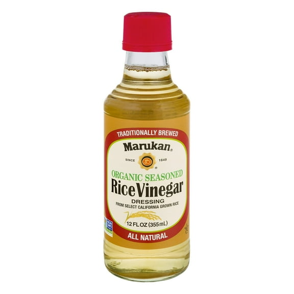 Marukan Organic Seasoned Rice Vinegar Dressing Authentic & Flavorful 12 oz (Pack of 6)
