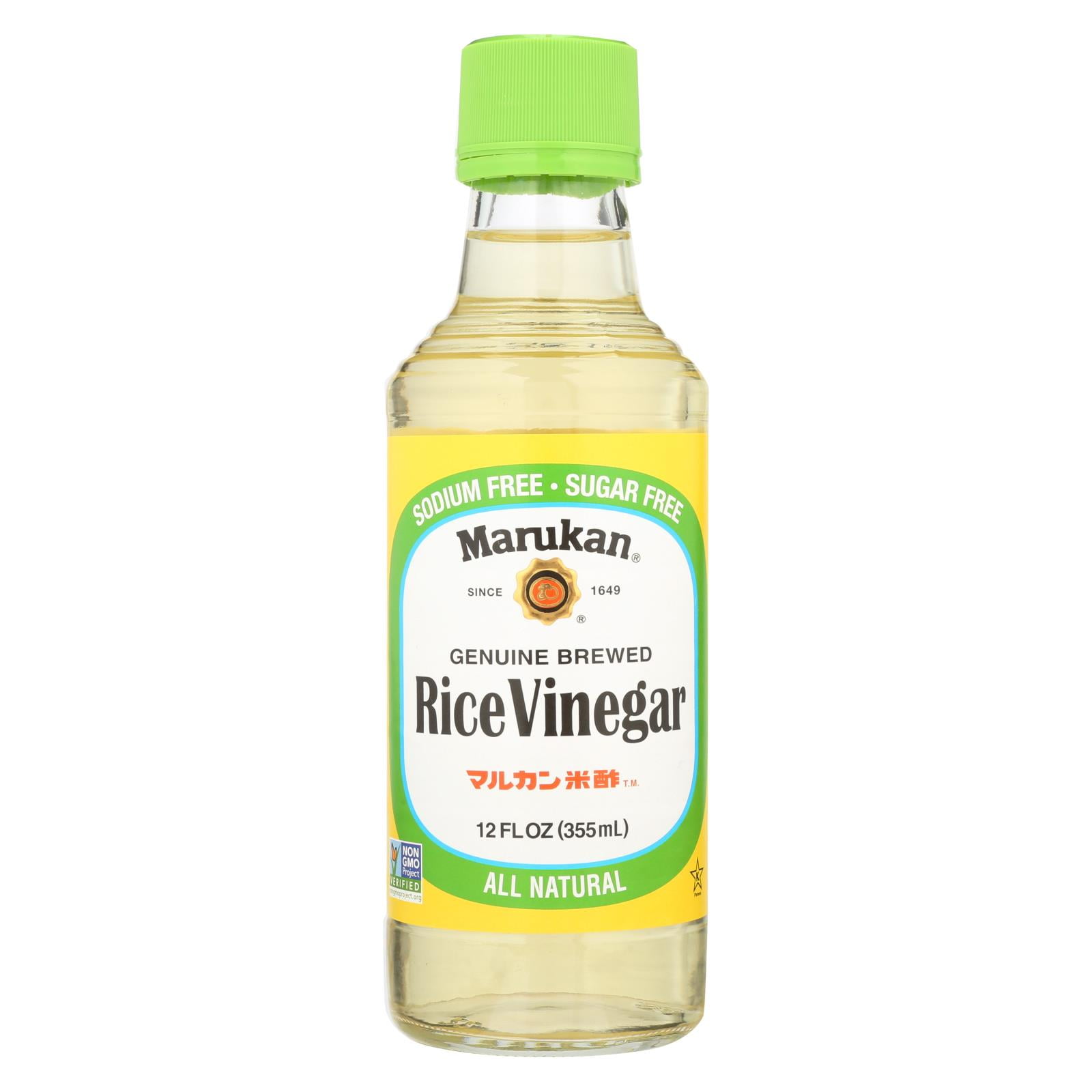 Marukan Rice Vinegar - Genuine Brewed - Case of 6 - 12 Fl oz.