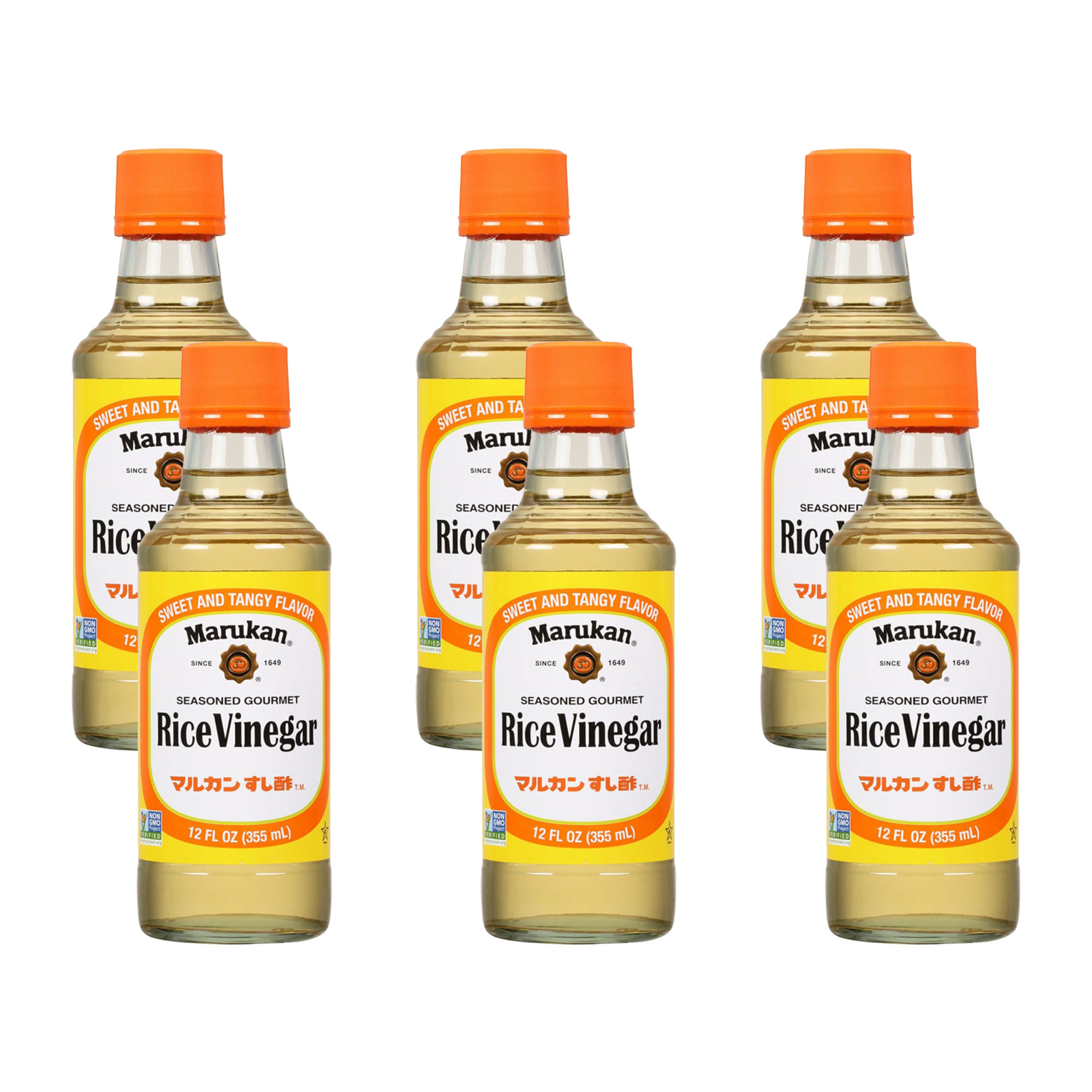 Marukan Seasoned Gourmet Rice Vinegar, 12 Fl Oz (Pack of 6)