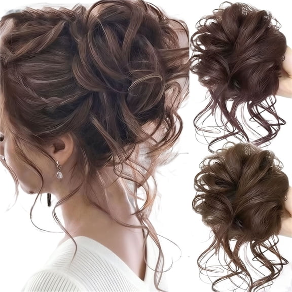 Maruko Hair Bun Wig - 20cm Soft Hair Loop for Effortless Volume and Style