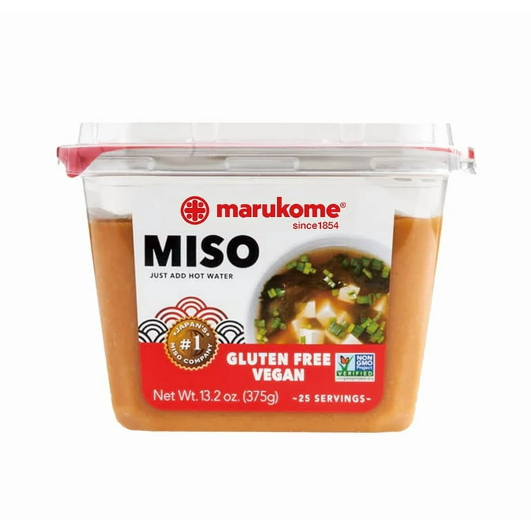 Marukome Miso Paste 13.2 oz, Japanese Soybean, Spices, Parsley