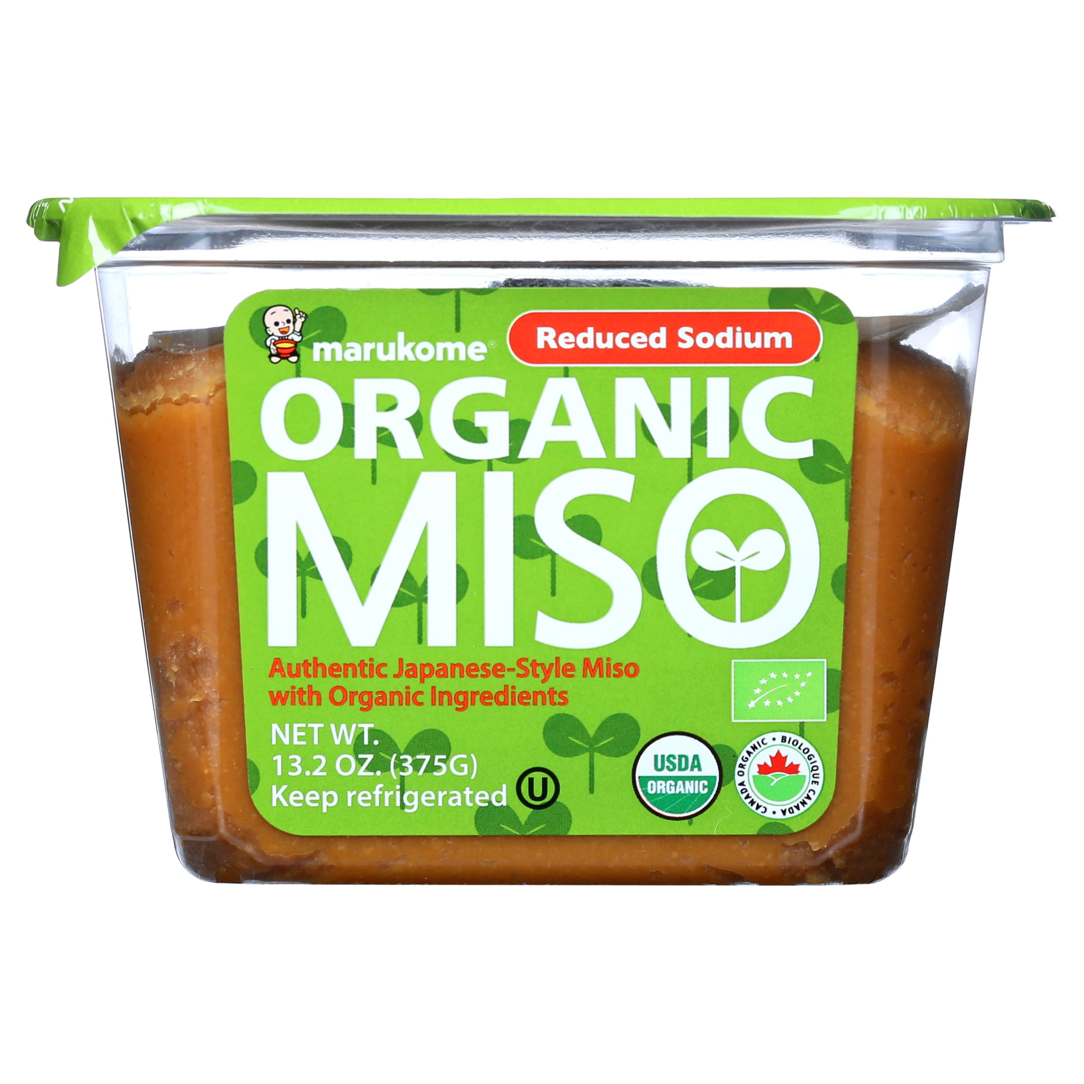 Marukome Organic Reduced Sodium Miso Broth, 13.2 Ounce - Gluten