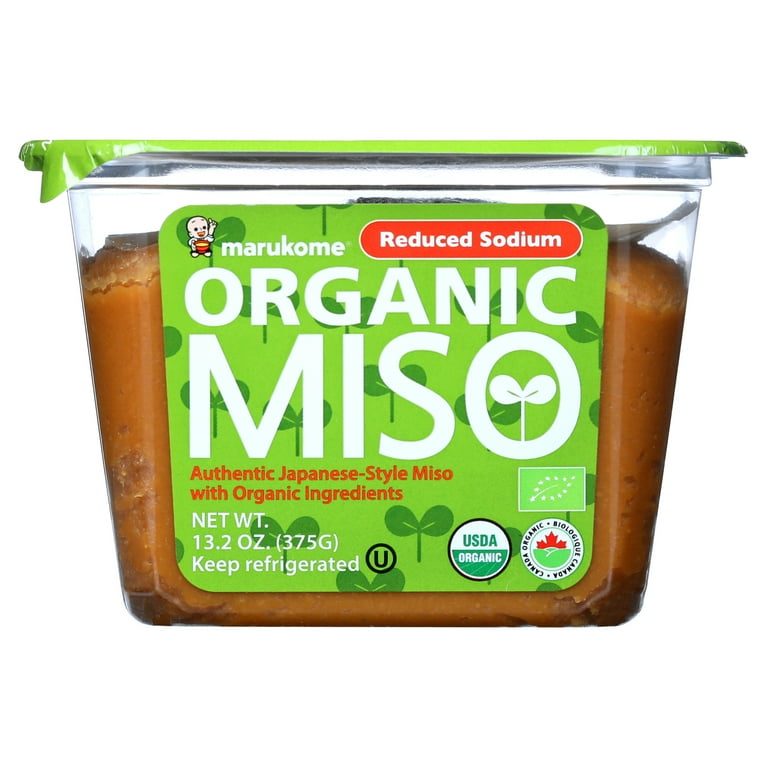 Marukome Organic Reduced Sodium Miso Broth, 13.2 Ounce - Gluten