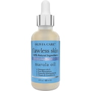 Marula Pure Flawless Essential Facial Oil By Olivia Care   100% Natural. Moisturize & Renew Skin. Anti-Aging, Cleans, Conditions, Remove Dirt & Scars Infused With Omega & Antioxidants - 2 OZ