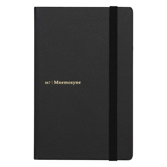 Maruman A6 Notebook Mnemosyne Journal Black 6.5mm ruled