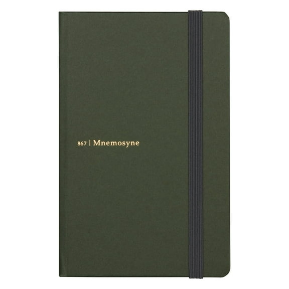 Maruman A6 Notebook Mnemosyne Journal Deep green 6.5mm ruled