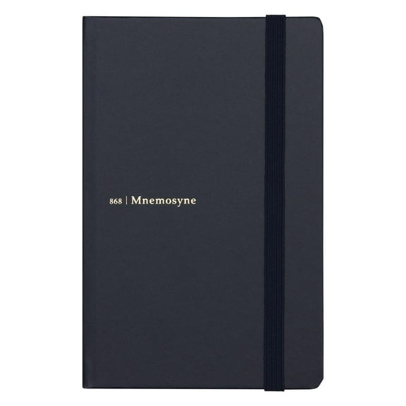 Maruman A6 Notebook Mnemosyne Journal Navy 5mm Dot grid