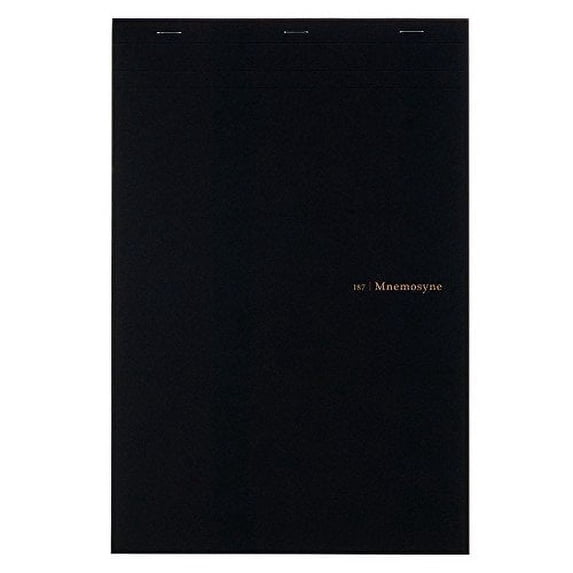 Maruman Mnemosyne Notepad Writing Pad 11.7 x 8.27 inches (A4), 5mm-Squared, 70 Sheets Glue and Stapled(N187A)