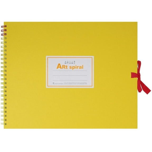 Maruman S313-04 Sketchbook F3 Art Spiral Drawing Paper, Thick, Yellow, 24 Sheets