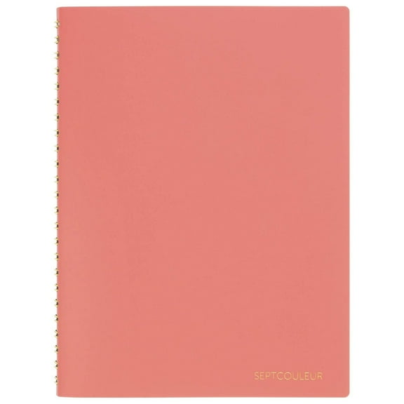 Maruman Septcouleur Lab Notebook, 8.35 x 6.22 Inches (A5), 3mm square grid, 100 sheets, Spicy Coral Pink (N768-08)