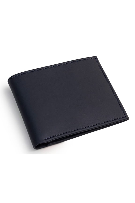 Bifold Wallet - Slim Leather Wallet - Genuine Italian Leather Wallet - Elegant and Classy - Versatile and Minimalist Wallet for Men - Convenient Interior Pockets - Exquisite Present, Navy Y101