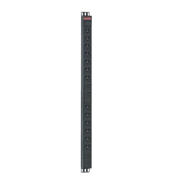 Maruson PDU-V2016 16 Port Circuit Breaker with Prompt Overload Protection NEMA 5-15-20R Power Distribution Unit