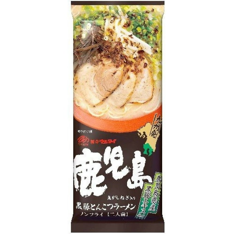 Marutai Kagoshima Style Tonkatsu Ramen Noodles 185g - 2 Servings