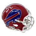 Marv Levy Signed Buffalo Bills Mini Speed Helmet HOF 01 BAS ITP