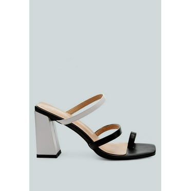 Marve Color Block Heeled Sandals