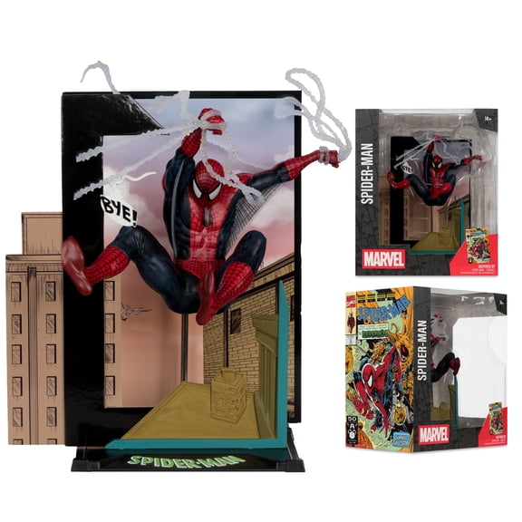 Spider-Man (Marvel: Spider-Man #6) 1:10th Scale Collectible with Scene - McFarlane Toys