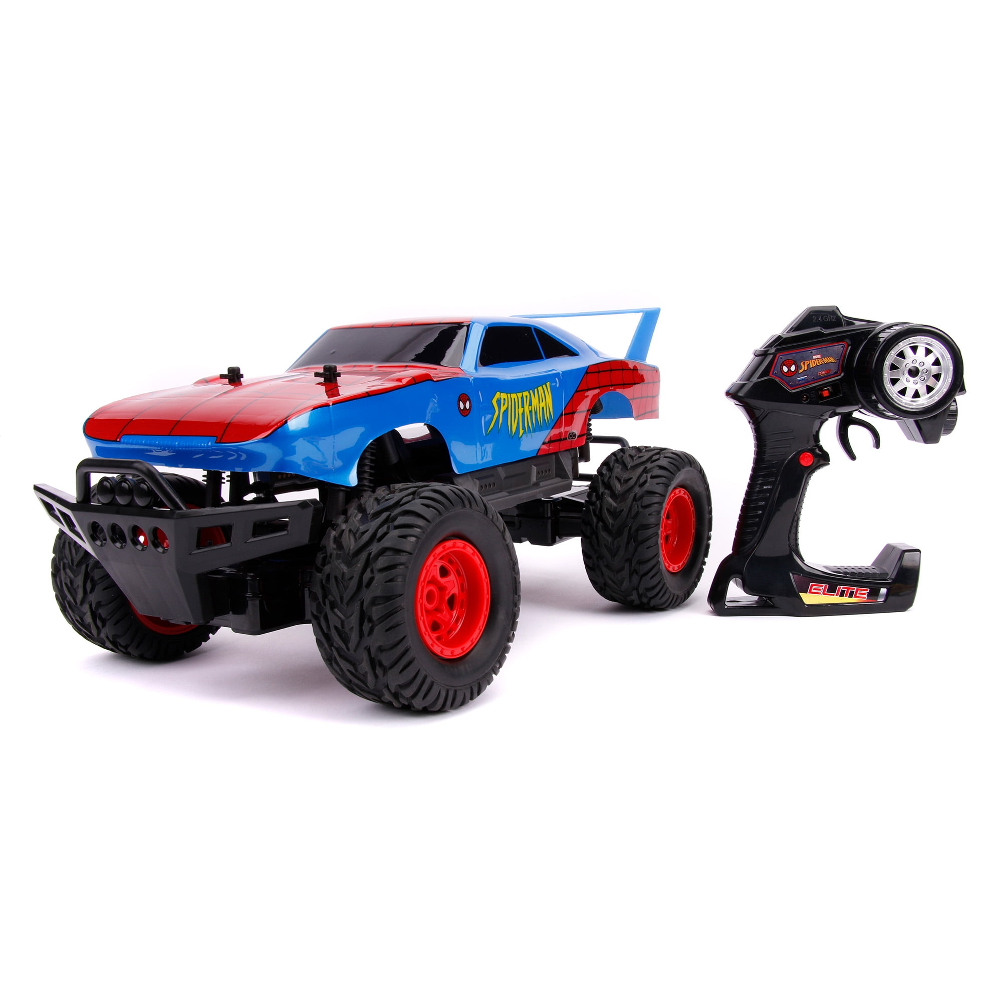 Marvel 1:12 Spider-Man Dodge Charger Daytona Elite Radio Control Cars, Plastic, Age 8+