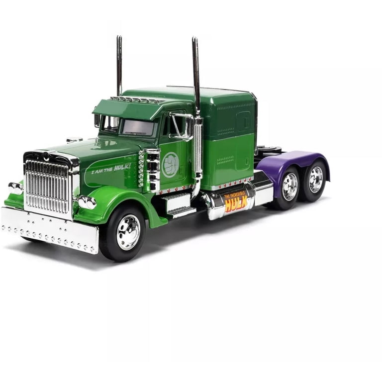 Jada Toys - 1:24 Marvel Hollywood Rides '92 Peterbilt 379 Hulk