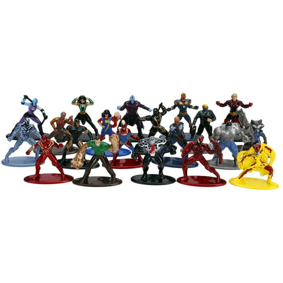 Marvel 1.65" Die-cast Metal Collectible Figures 20-pack Wave 3 - Multi-Color