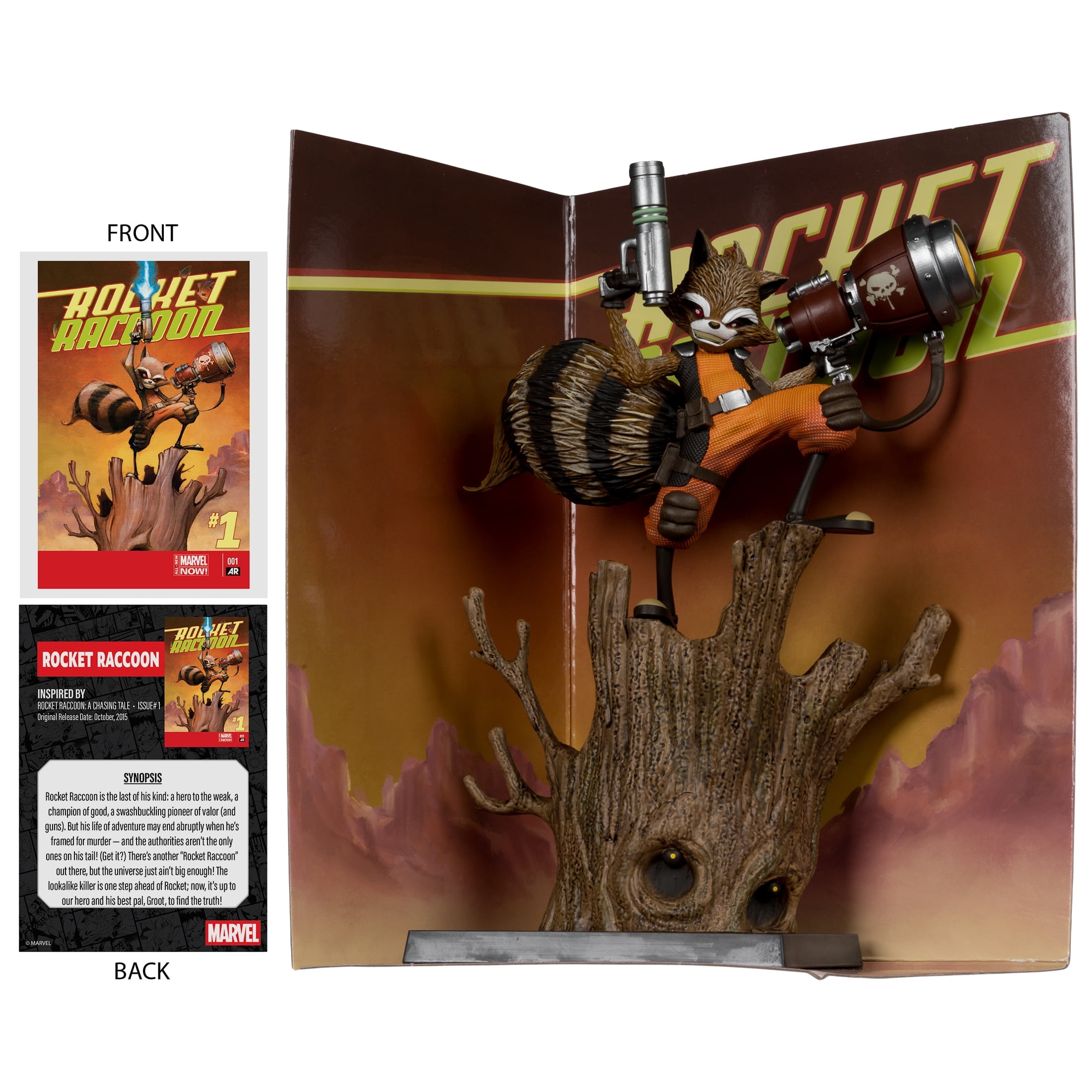 Rocket Racoon 1:6th Scale Collectible with Scene (Marvel: Rocket Racoon: A Chasing Tale #1) - McFarlane Toys