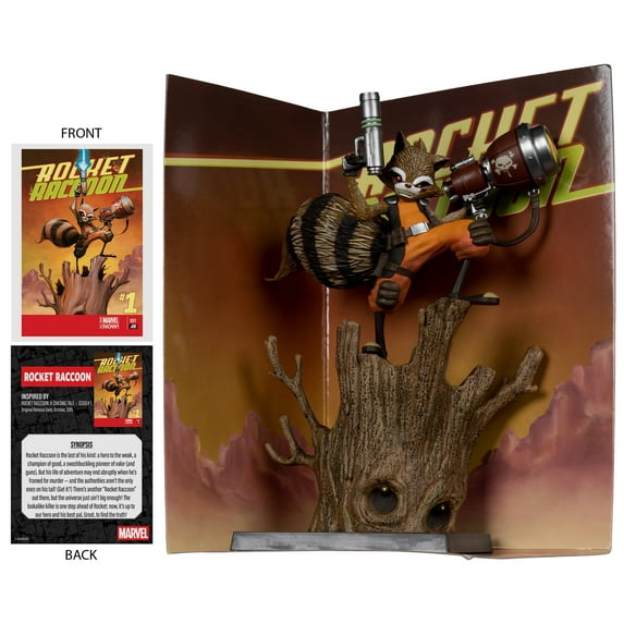 Rocket Racoon 1:6th Scale Collectible with Scene (Marvel: Rocket Racoon: A Chasing Tale #1) - McFarlane Toys