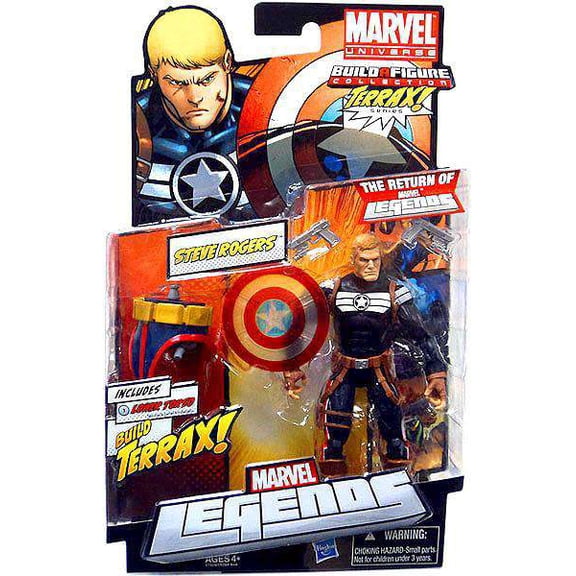 Marvel 2012 Series 1 Steve Rogers Action Figure [Clear Shield Variant]