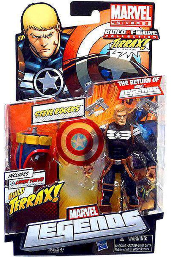 2012 Series 1 Steve Rogers Action Figure [Clear Shield Variant]