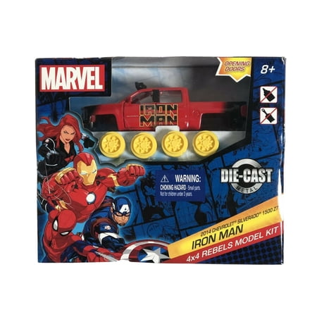 Marvel 2014 Chevrolet Silverado 1500 Z71 Iron Man 4x4 Rebels Model Kit
