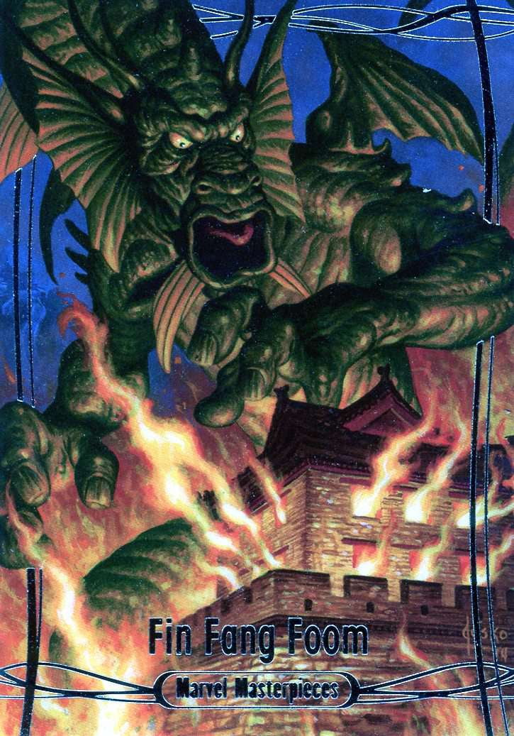 Marvel 2016 Marvel Masterpieces Fin Fang Foom /1999 Trading Card #3 ...