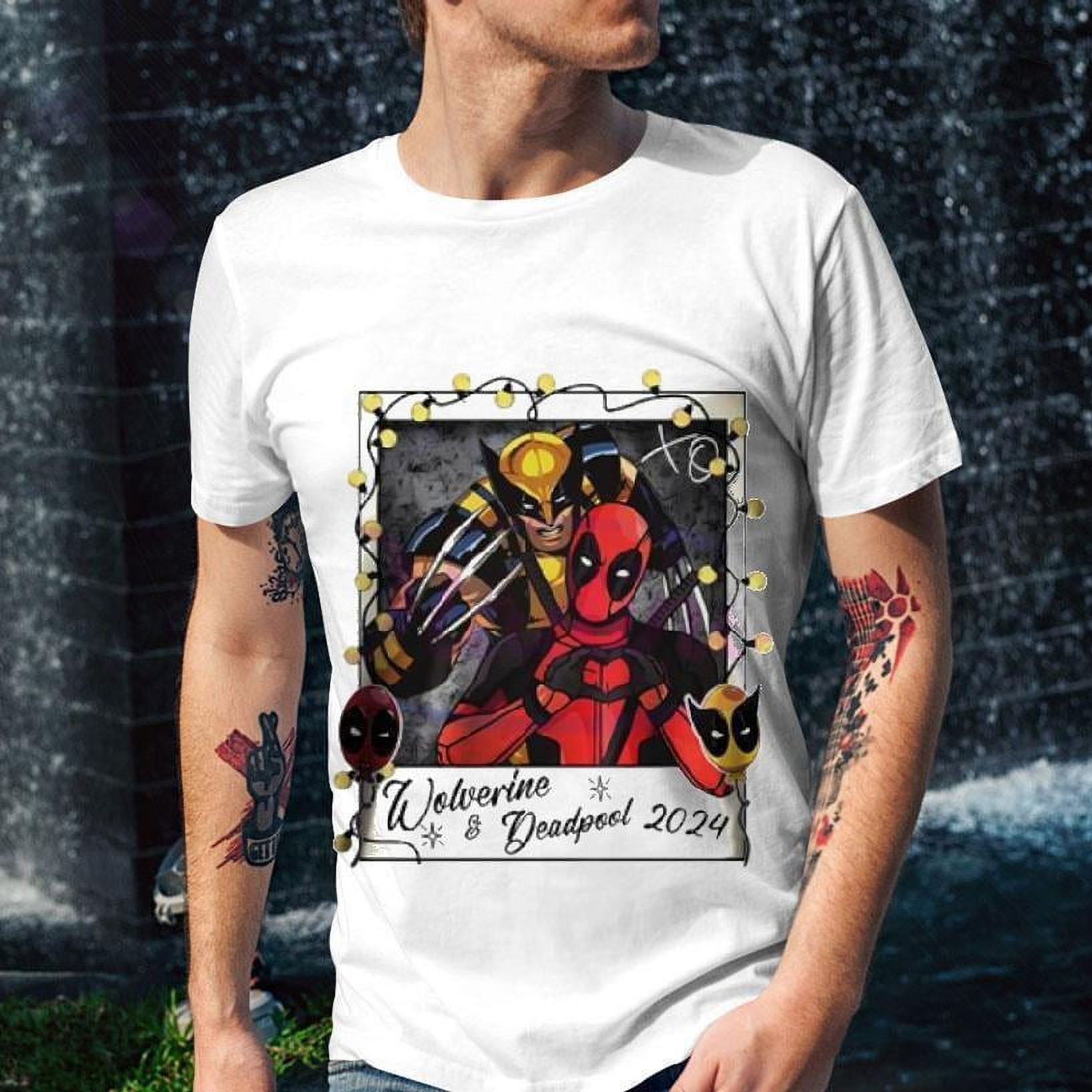 Marvel 2024 Wolverine And Deadpool Shirt Shirt, Size Xl, Tee Ash New