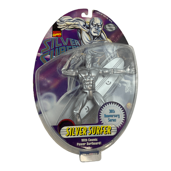 Marvel 30th Anniversary Series Silver Surfer Figure with Cosmic Power Surfboard - Grade