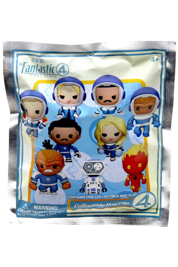 Marvel The Fantastic Four - Characters - 1pc 3D Figure Bag Clip Blind Bag