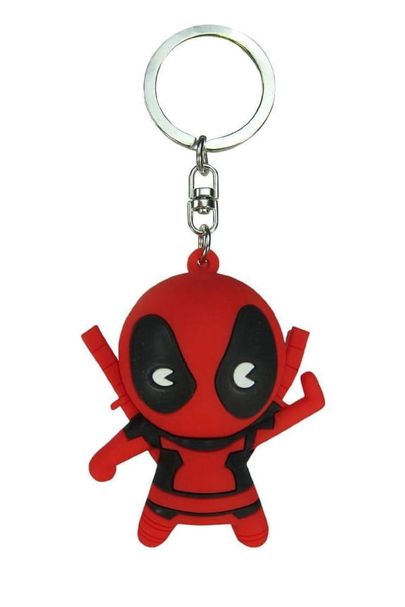 Marvel 3D Figural Keychain Deadpool Mini Figure Keyring Mystery Pack