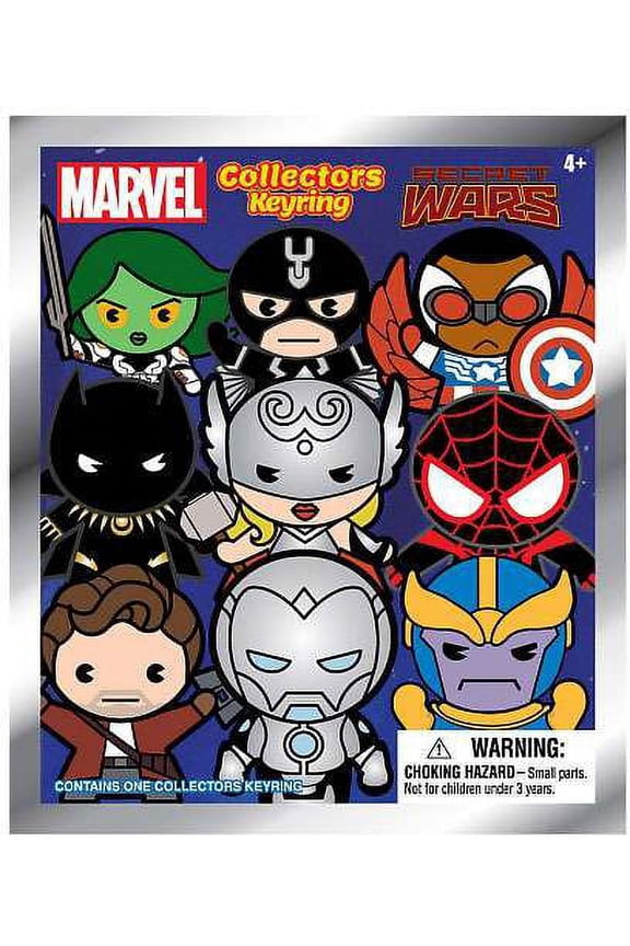 Marvel 3D Figural Keychain Marvel Secret Wars Mini Figure Keyring Mystery Pack