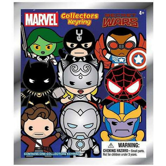 Marvel 3D Figural Keychain Marvel Secret Wars Mini Figure Keyring Mystery Pack
